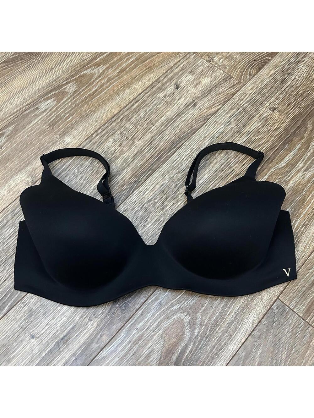 Victoria's Secret  Bare Infinity Flex Lightly Lined Black Bra VS NWT 36D